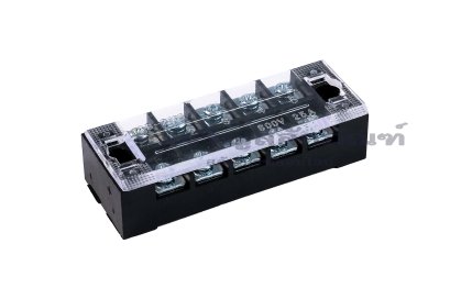 [E] บล็อกต่อสายไฟ แบบขันสกรู เหล็กชุบดีบุก 25A TB-2505